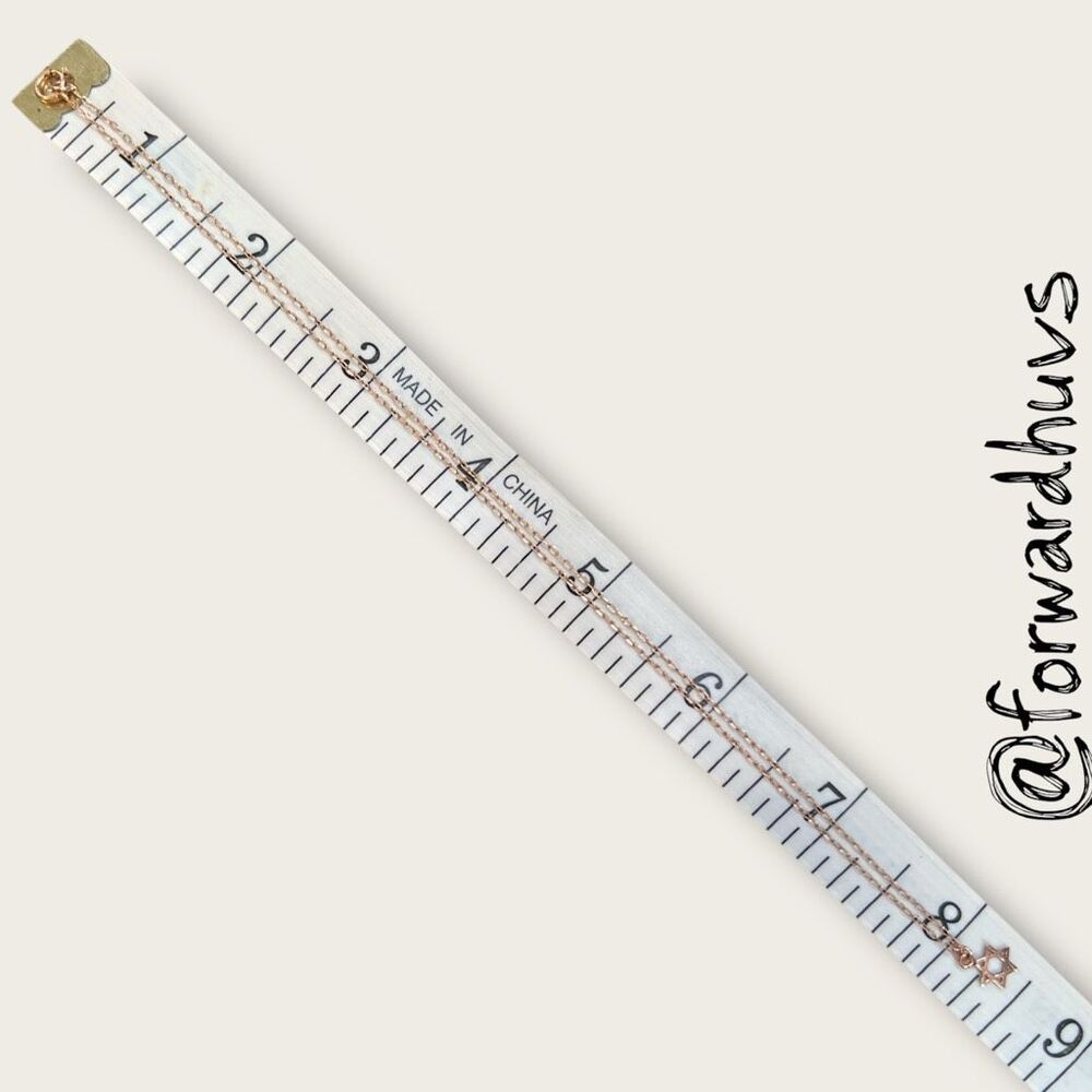 Star of David Necklace – 16” – 1/20 14K Rose Gold-Filled - Picture 7 of 8